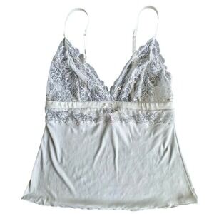 Victoria's Secret White and Pink Lace Detail